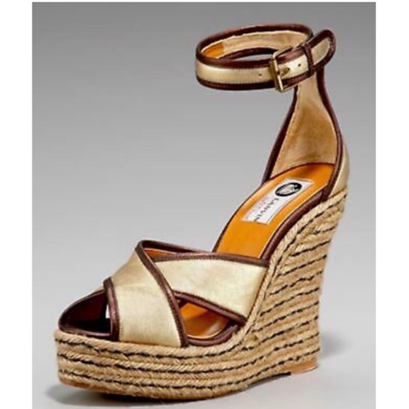 Lanvin Shoes - Lanvin D’Orsay Platform Wedge Sandals